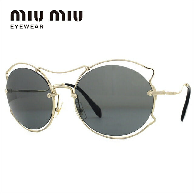 【国内正規品】ミュウミュウ サングラス miu miu MU50SS ZVN9K1 57サイズ オーバル型 レディース 女性用 UVカット 紫外線対策 UV対策 おしゃれ ギフト ラッピング無料