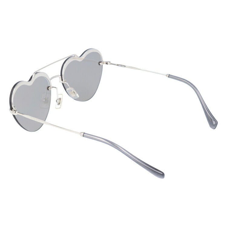 【国内正規品】ミュウミュウ サングラス ミラーレンズ miu miu MU62US 1BC1I2 58サイズ ラウンド ユニセックス メンズ レディース ハート ラッピング無料
