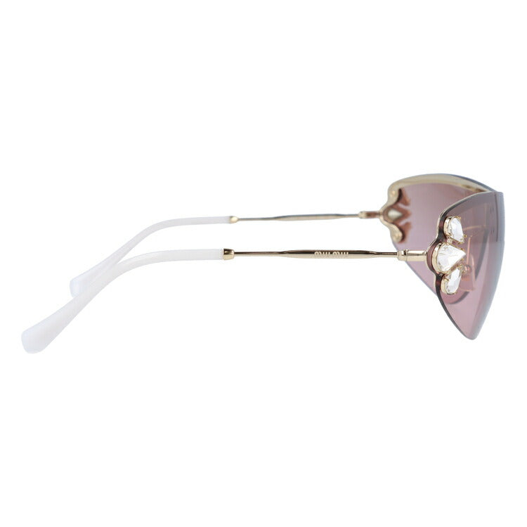 【国内正規品】ミュウミュウ サングラス ミラーレンズ miu miu MU66US ZVN7L1 -サイズ スポーツ ユニセックス メンズ レディース 一枚レンズ ビジュー ラッピング無料