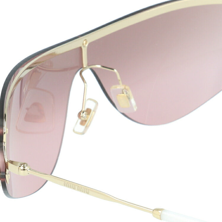 【国内正規品】ミュウミュウ サングラス ミラーレンズ miu miu MU66US ZVN7L1 -サイズ スポーツ ユニセックス メンズ レディース 一枚レンズ ビジュー ラッピング無料