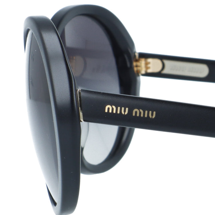 【訳あり】ミュウミュウ サングラス アジアンフィット miu miu MU08NSA 1BO3M1 58 58サイズ オーバル型 ユニセックス メンズ レディース