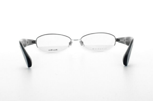 【国内正規品】ミュウミュウ miu miu メガネ フレーム 眼鏡 度付き 度なし 伊達 MU57IV IAI1O1 54 シルバー/マットブラック オーバル型 レディース 女性用 UVカット 紫外線対策 UV対策 おしゃれ ギフト ラッピング無料