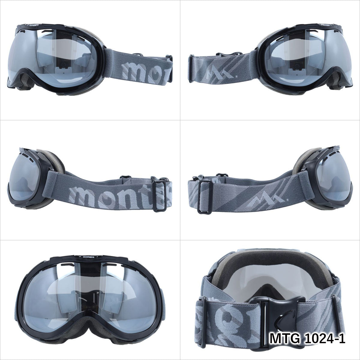 モンターニャ ゴーグル ミラーレンズ アジアンフィット montagna MTG 1024 メンズ レディース スキー スノーボード ウィンタースポーツ 曇り防止 球面レンズ ダブルレンズ 眼鏡対応 ヘルメット対応
