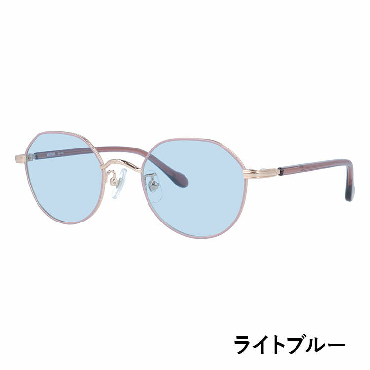 【選べる15色 ライトカラーレンズ】ムーミン サングラス MOOMIN MU-006 PGP/PK 48 ボストン型 リトルミイ 調整可能ノーズパッド(クリングス) 多角形 ヘキサゴンフレーム UVカット 度なし レディース