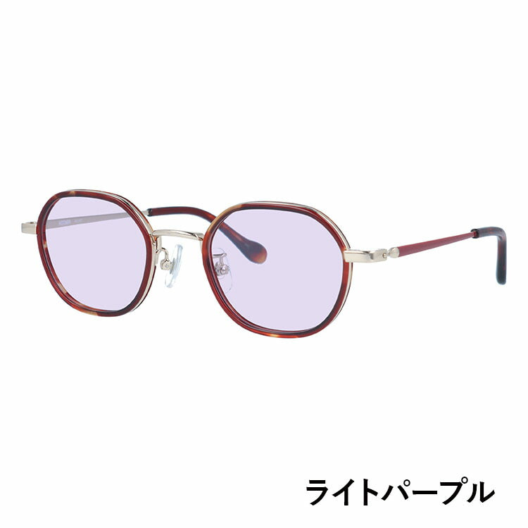 【選べる15色 ライトカラーレンズ】ムーミン サングラス MOOMIN MU-007 RDDM 46 ボストン型 リトルミイ 調整可能ノーズパッド(クリングス) 多角形 ヘキサゴンフレーム UVカット 度なし ユニセックス