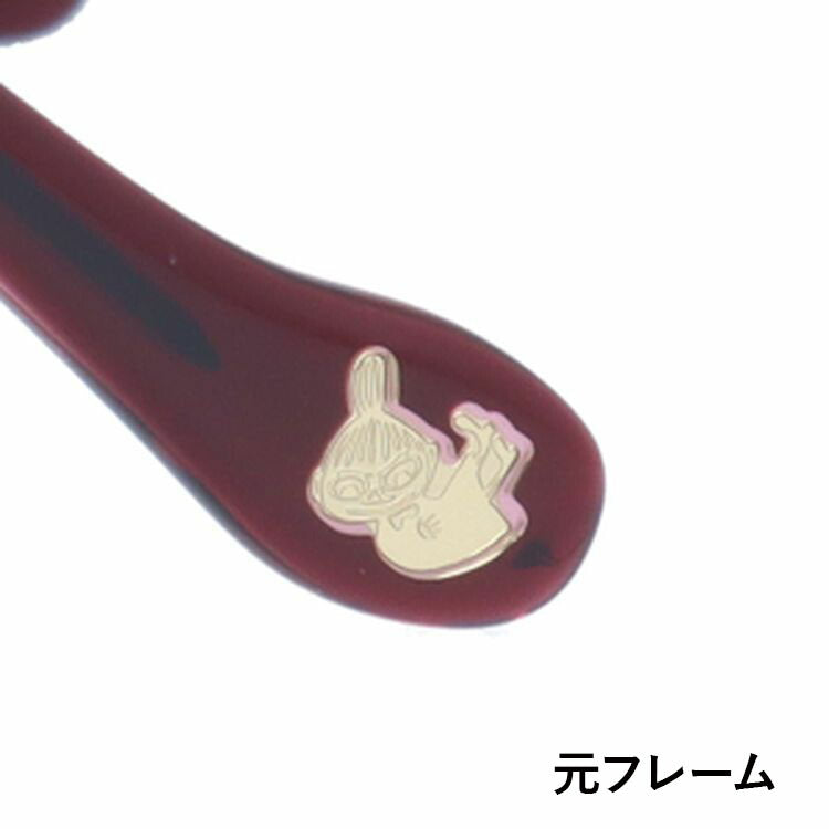 【選べる15色 ライトカラーレンズ】ムーミン サングラス MOOMIN MU-009 RD 49 ウェリントン型 リトルミイ UVカット 度なし レディース