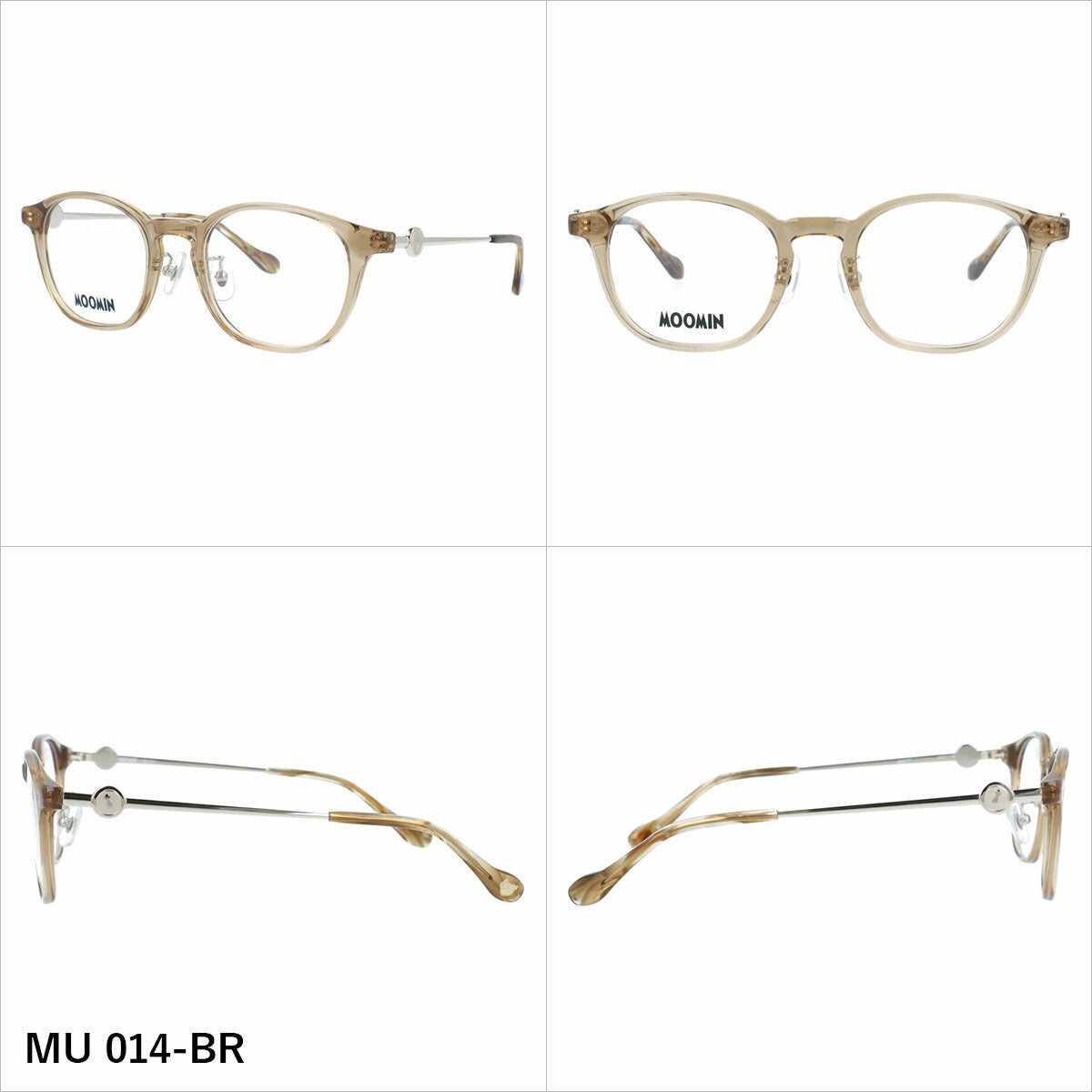 ムーミン メガネフレーム 伊達 アジアンフィット(フルフィット) 調整可能ノーズパッド(クリングス) MOOMIN MU 014 49サイズ 全3カラー ウェリントン型 スナフキン リトルミイ ムーミントロール ニョロニョロ ユニセックス メンズ レディース