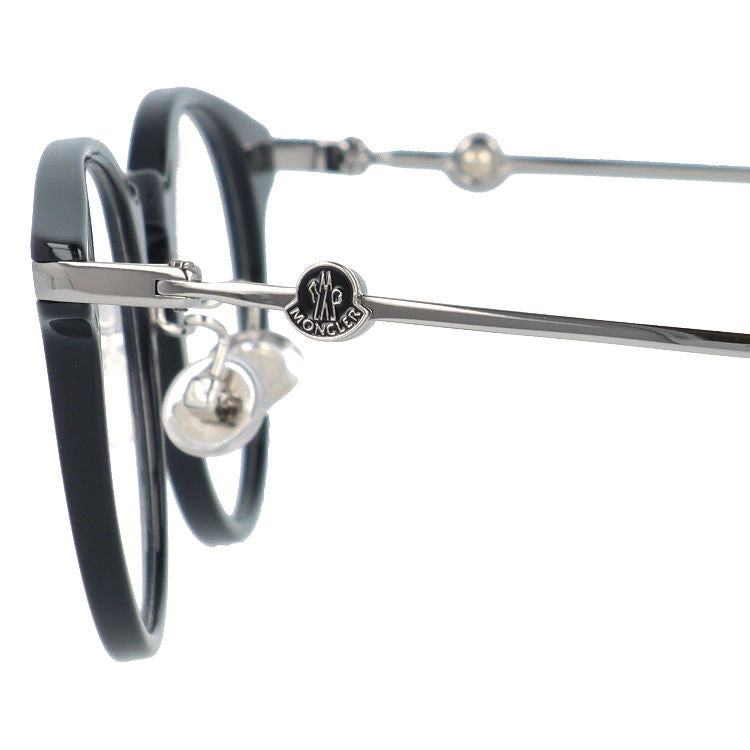 【選べるレンズ15色】モンクレール メガネフレーム 伊達メガネ アジアンフィット MONCLER ML5115-D 001 46サイズ オーバル型 ユニセックス メンズ レディース