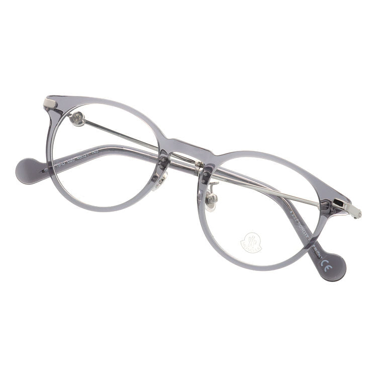 【選べるレンズ15色】モンクレール メガネフレーム 伊達メガネ アジアンフィット MONCLER ML5115-D 020 46サイズ オーバル型 ユニセックス メンズ レディース