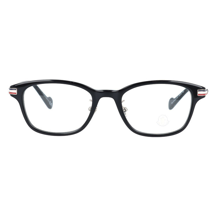 【選べるレンズ15色】モンクレール メガネフレーム 伊達メガネ アジアンフィット MONCLER ML5116-D 001 49サイズ スクエア型 ユニセックス メンズ レディース