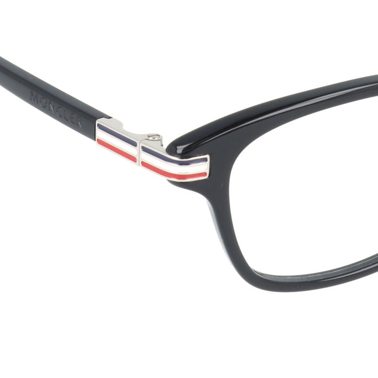【選べるレンズ15色】モンクレール メガネフレーム 伊達メガネ アジアンフィット MONCLER ML5116-D 001 49サイズ スクエア型 ユニセックス メンズ レディース