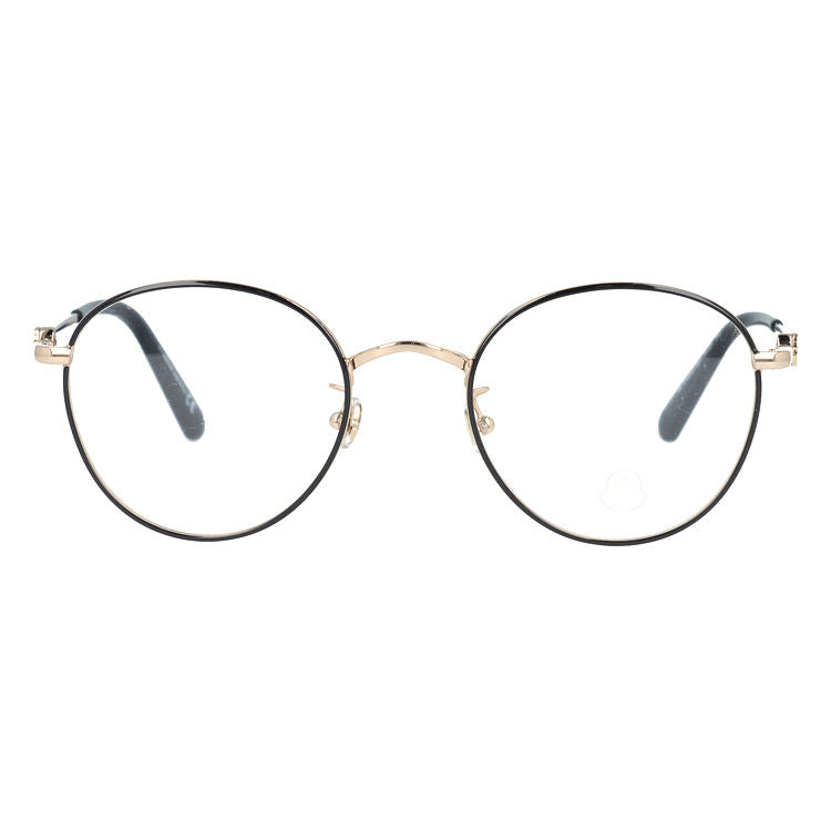 【選べるレンズ15色】モンクレール メガネフレーム 伊達メガネ アジアンフィット MONCLER ML5140-D 001 50サイズ ラウンド型 ユニセックス メンズ レディース