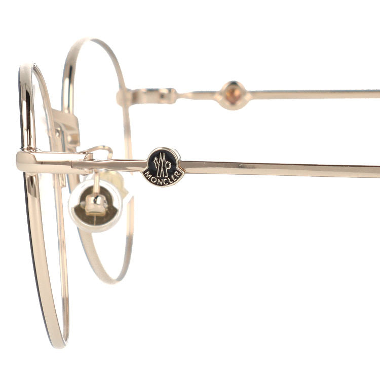 【選べるレンズ15色】モンクレール メガネフレーム 伊達メガネ アジアンフィット MONCLER ML5140-D 001 50サイズ ラウンド型 ユニセックス メンズ レディース