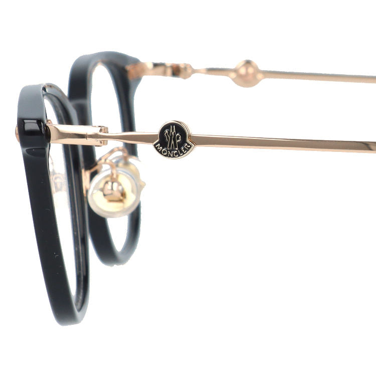 【選べるレンズ15色】モンクレール メガネフレーム 伊達メガネ アジアンフィット MONCLER ML5141-D 001 49サイズ スクエア型 ユニセックス メンズ レディース