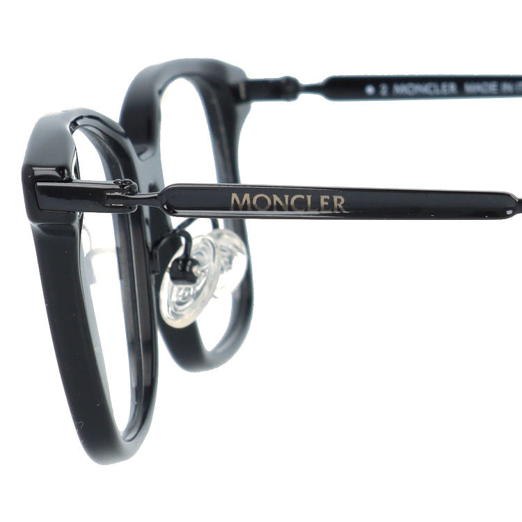 【選べるレンズ15色】モンクレール メガネフレーム 伊達メガネ アジアンフィット MONCLER ML5160-D 001 51サイズ スクエア型 ユニセックス メンズ レディース