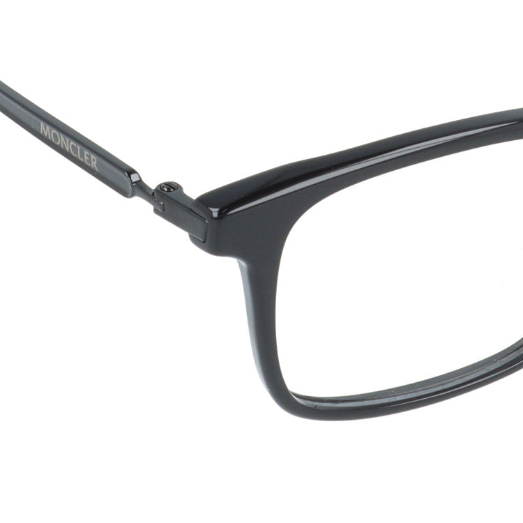 【選べるレンズ15色】モンクレール メガネフレーム 伊達メガネ アジアンフィット MONCLER ML5160-D 001 51サイズ スクエア型 ユニセックス メンズ レディース