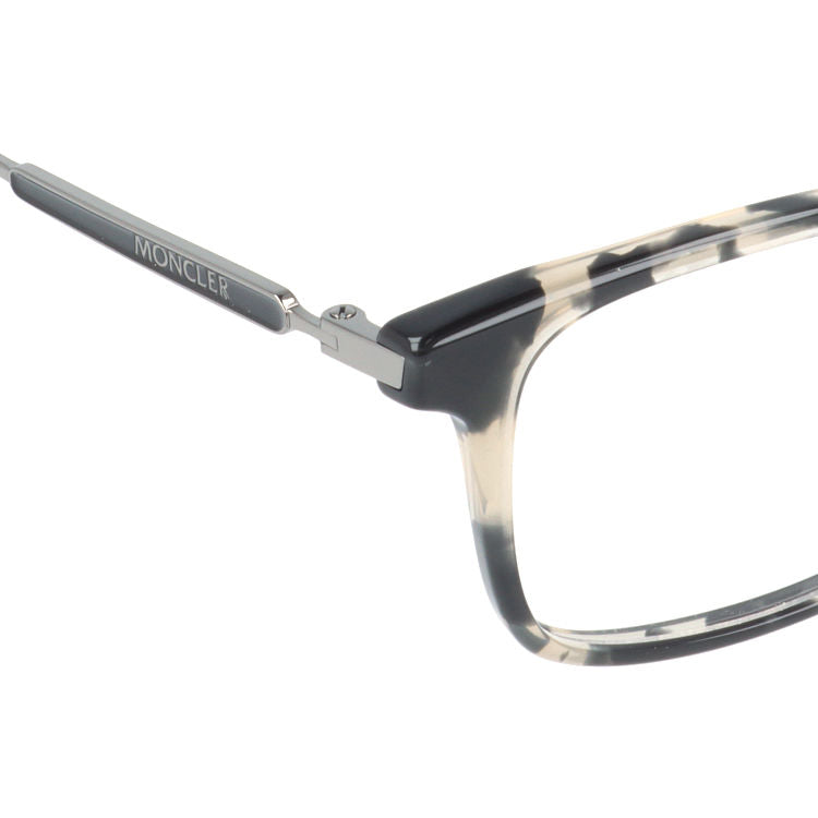 【選べるレンズ15色】モンクレール メガネフレーム 伊達メガネ アジアンフィット MONCLER ML5160-D 055 51サイズ スクエア型 ユニセックス メンズ レディース