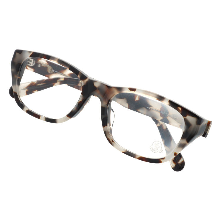 【選べるレンズ15色】モンクレール メガネフレーム 伊達メガネ アジアンフィット MONCLER ML5158-D 055 53サイズ スクエア型 ユニセックス メンズ レディース