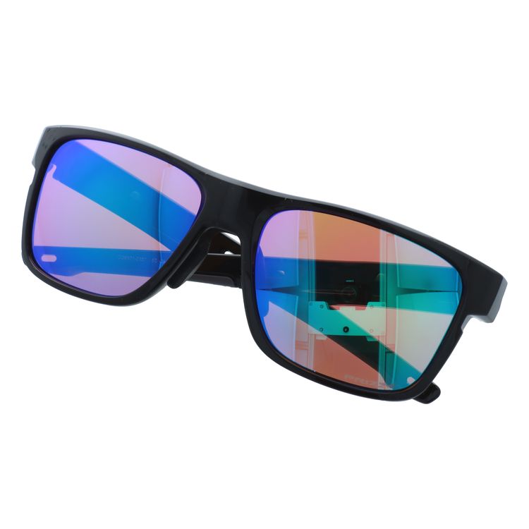 【訳あり・店頭展示品/付属品なし/外箱なし】 オークリー サングラス クロスレンジ プリズム ミラーレンズ アジアンフィット OAKLEY CROSSRANGE OO9371-0357 57サイズ スクエア型 アウトレット品 ユニセックス メンズ レディース【海外正規品】