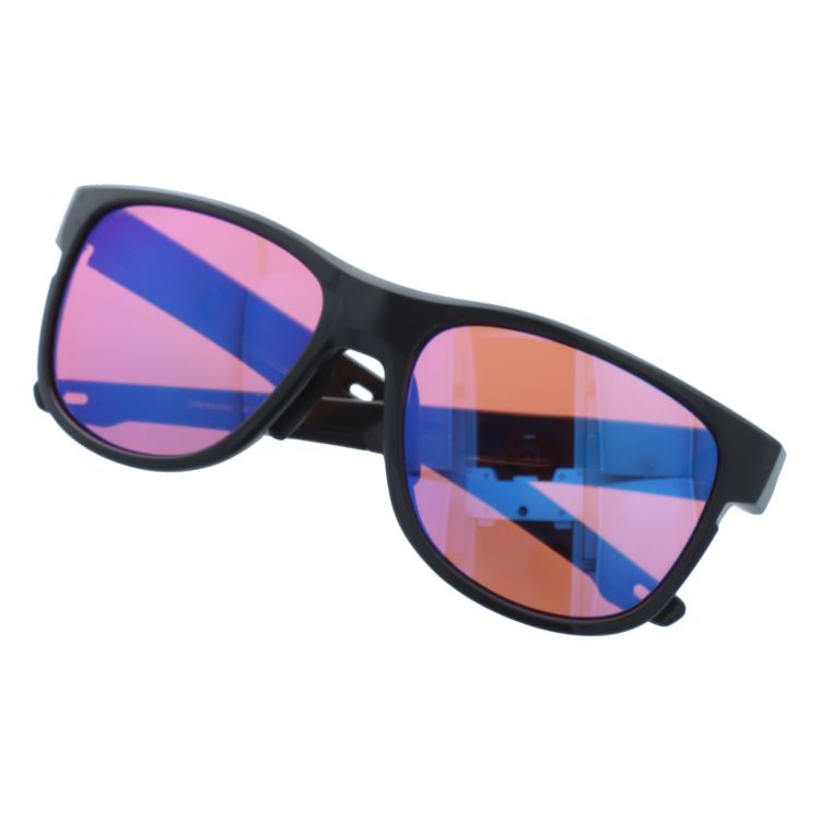 【訳あり・店頭展示品/付属品なし/外箱なし】オークリー サングラス クロスレンジ R プリズム ミラーレンズ アジアンフィット OAKLEY CROSSRANGE R OO9369-0357 57サイズ ウェリントン型 アウトレット品 ユニセックス メンズ レディース