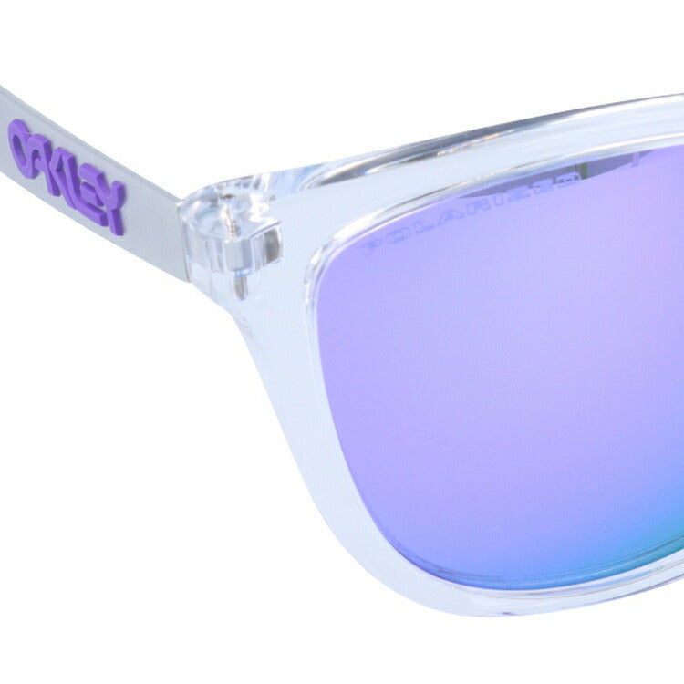 【訳あり】オークリー 偏光 サングラス OAKLEY フロッグスキン ミックス レギュラーフィット FROGSKINS MIX OO9428-0655 55サイズ ミラーレンズ ウェリントン型 メンズ レディース アイウェア UVカット 紫外線カット 釣り ゴルフ ドライブ 運転 オークレー【海外正規品】