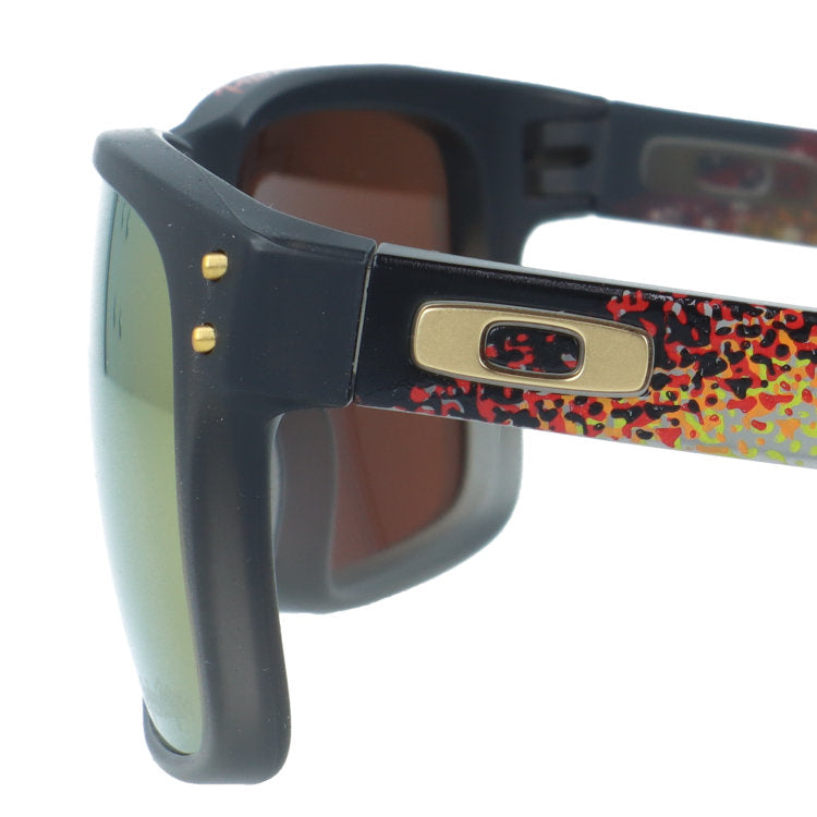 オークリー サングラス ホルブルック 偏光 プリズム ミラーレンズ ハイブリッジフィット OAKLEY HOLBROOK OO9102-AH55 57サイズ Troy Lee Designs トロイリーデザインズ スクエア型 レギュラーフィット 乱反射をカット ユニセックス メンズ レディース