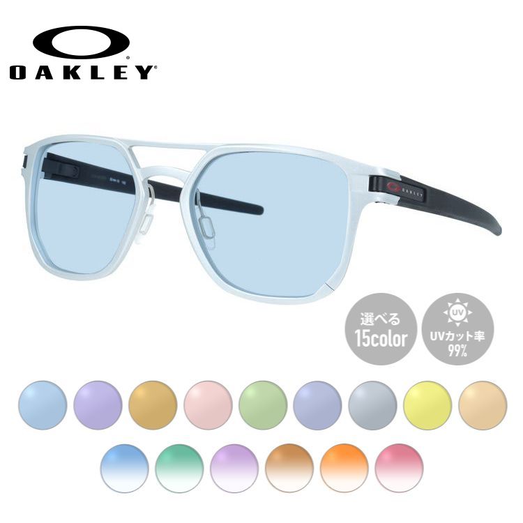【選べるレンズ15色】オークリー サングラス ラッチアルファ ミラーレンズ OAKLEY LATCH ALPHA OO4128-0253 53サイズ ヘキサゴン(ダブルブリッジ) メンズ レディース ラッピング無料