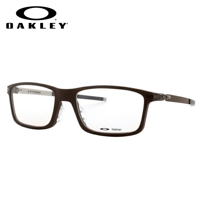 オークリー 眼鏡 フレーム OAKLEY メガネ PITCHMAN ピッチマン OX8096-0455 55 アジアンフィット スクエア型 スポーツ メンズ レディース 度付き 度なし 伊達 ダテ めがね 老眼鏡 サングラス ラッピング無料