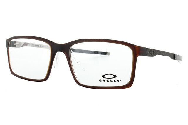 オークリー 眼鏡 フレーム OAKLEY メガネ STEEL LINE S スチールラインS OX8097-0454 54 レギュラーフィット スクエア型 スポーツ メンズ レディース 度付き 度なし 伊達 ダテ めがね 老眼鏡 サングラス ラッピング無料