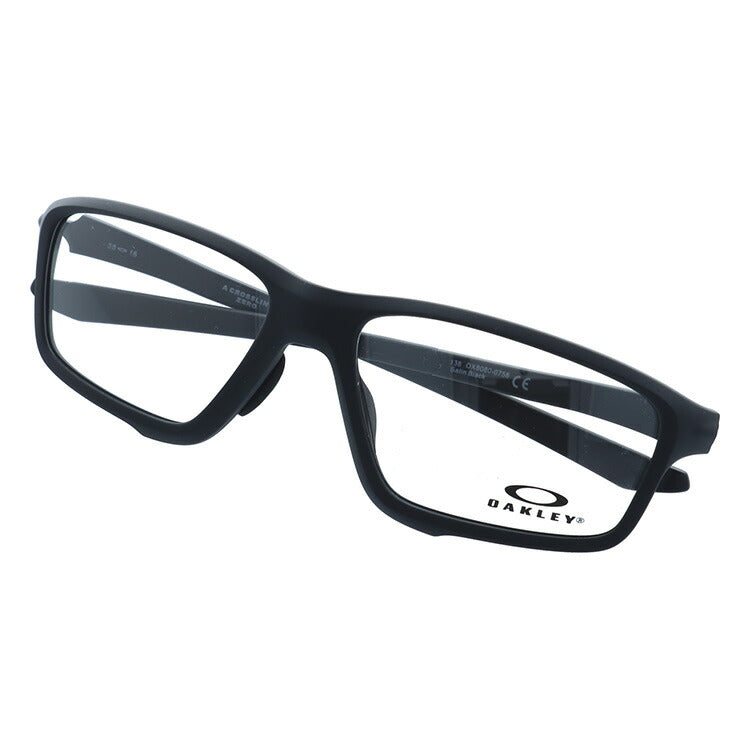 オークリー 眼鏡 フレーム OAKLEY メガネ CROSSLINK ZERO クロスリンクゼロ OX8080-0758 58 アジアンフィット スクエア型 スポーツ メンズ レディース 度付き 度なし 伊達 ダテ めがね 老眼鏡 サングラス ラッピング無料