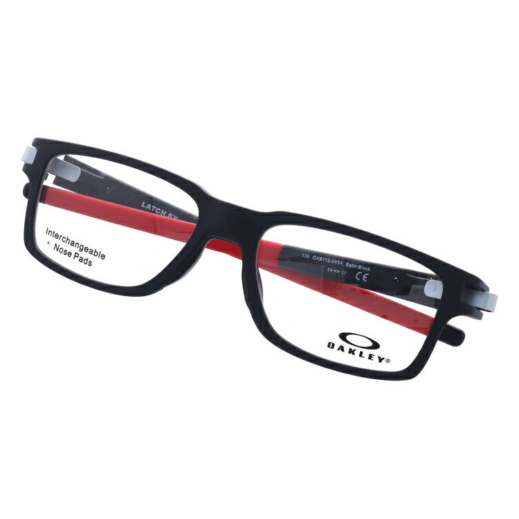 オークリー 眼鏡 フレーム OAKLEY メガネ LATCH EX ラッチEX OX8115-0454 54 TrueBridge(4種ノーズパッド付) スクエア型 スポーツ メンズ レディース 度付き 度なし 伊達 ダテ めがね 老眼鏡 サングラス ラッピング無料