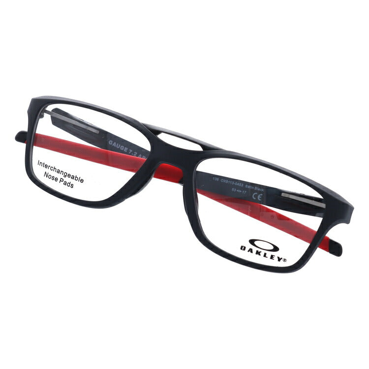オークリー 眼鏡 フレーム OAKLEY メガネ GAUGE 7.2 ARCH ゲージ7.2アーチ OX8113-0453 53 TrueBridge(4種ノーズパッド付) ウェリントン型 スポーツ メンズ レディース 度付き 度なし 伊達 ダテ めがね 老眼鏡 サングラス ラッピング無料