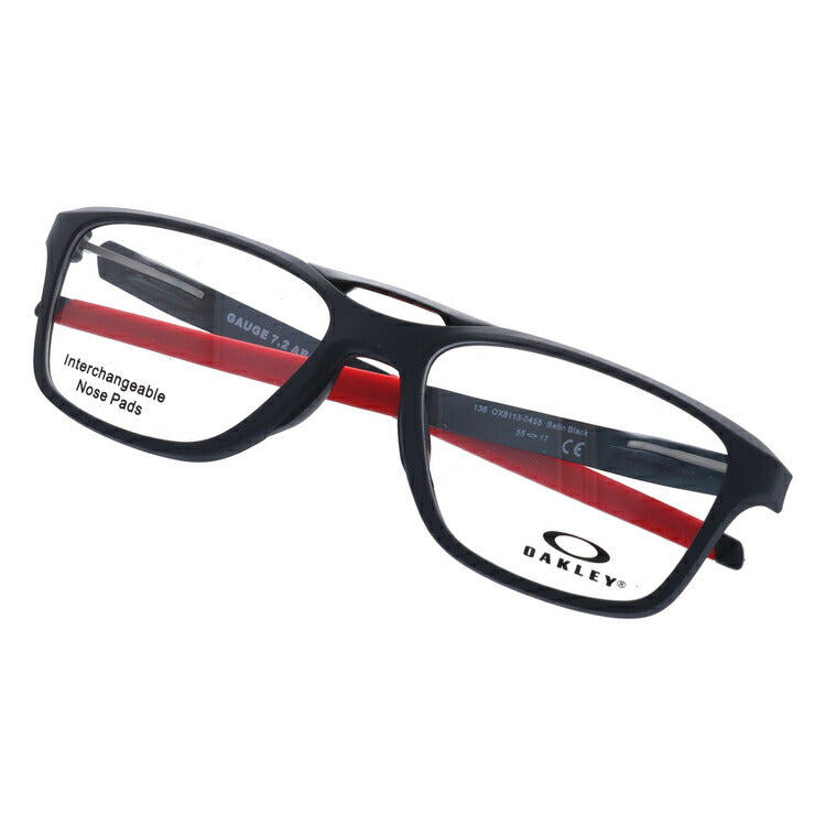 オークリー 眼鏡 フレーム OAKLEY メガネ GAUGE 7.2 ARCH ゲージ7.2アーチ OX8113-0455 55 TrueBridge(4種ノーズパッド付) ウェリントン型 スポーツ メンズ レディース 度付き 度なし 伊達 ダテ めがね 老眼鏡 サングラス ラッピング無料