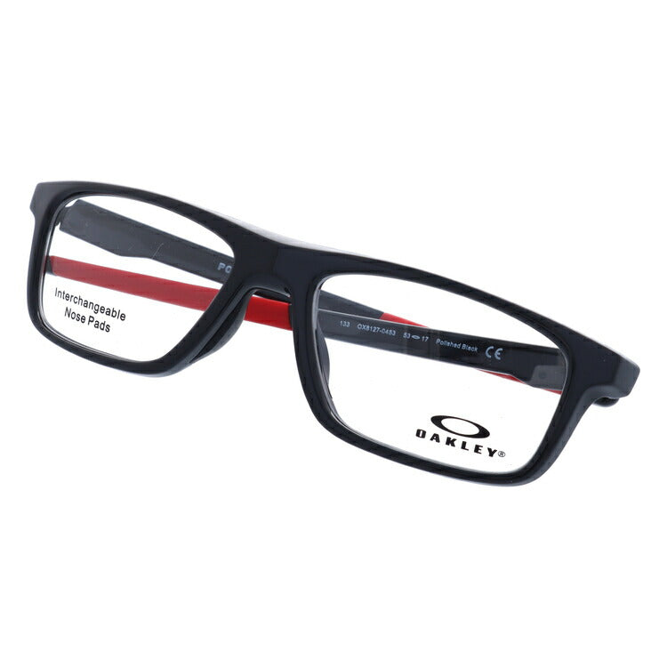 オークリー 眼鏡 フレーム OAKLEY メガネ POMMEL ポメル OX8127-0453 53 TrueBridge(4種ノーズパッド付) ウェリントン型 スポーツ メンズ レディース 度付き 度なし 伊達 ダテ めがね 老眼鏡 サングラス ラッピング無料