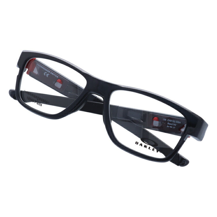 オークリー 眼鏡 フレーム OAKLEY メガネ CROSSRANGE SWITCH クロスレンジスイッチ OX8132-0354 54 TrueBridge(4種ノーズパッド付) スクエア型 スポーツ メンズ レディース 度付き 度なし 伊達 ダテ めがね 老眼鏡 サングラス ラッピング無料