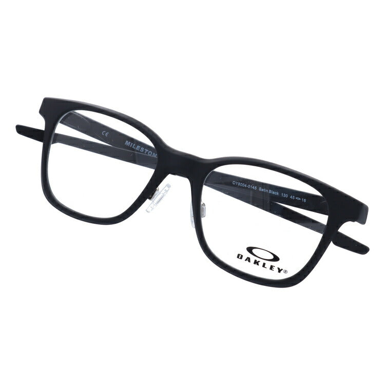 【キッズ・ジュニア用】オークリー 眼鏡 フレーム OAKLEY メガネ MILESTONE XS マイルストーンXS OY8004-0145 45 レギュラーフィット(調整可能ノーズパッド) ウェリントン型 子供 ユース 度付き 度なし 伊達 ダテ めがね 老眼鏡 サングラス