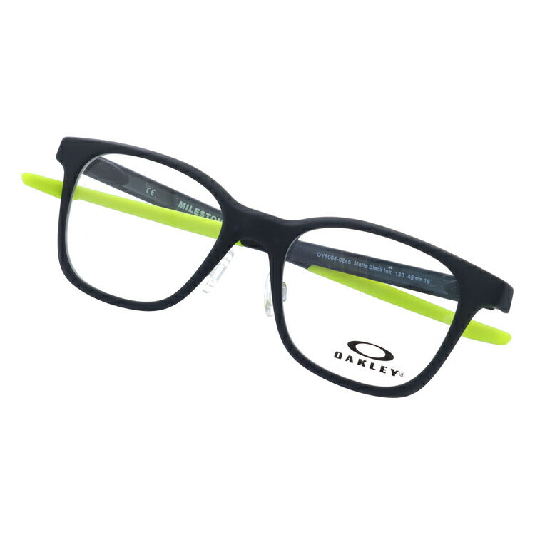【キッズ・ジュニア用】オークリー 眼鏡 フレーム OAKLEY メガネ MILESTONE XS マイルストーンXS OY8004-0245 45 レギュラーフィット(調整可能ノーズパッド) ウェリントン型 子供 ユース 度付き 度なし 伊達 ダテ めがね 老眼鏡 サングラス