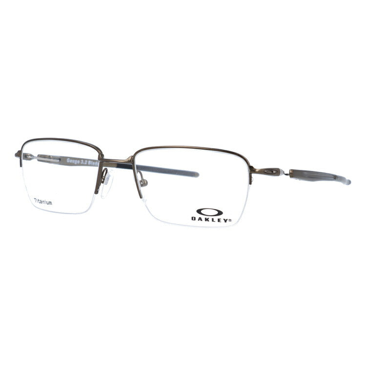 オークリー 眼鏡 フレーム OAKLEY メガネ GAUGE 3.2 BLADE ガレージ3.2ブレード OX5128-0252 52 レギュラーフィット(調整可能ノーズパッド) スクエア型 メンズ レディース 度付き 度なし 伊達 ダテ めがね 老眼鏡 サングラス