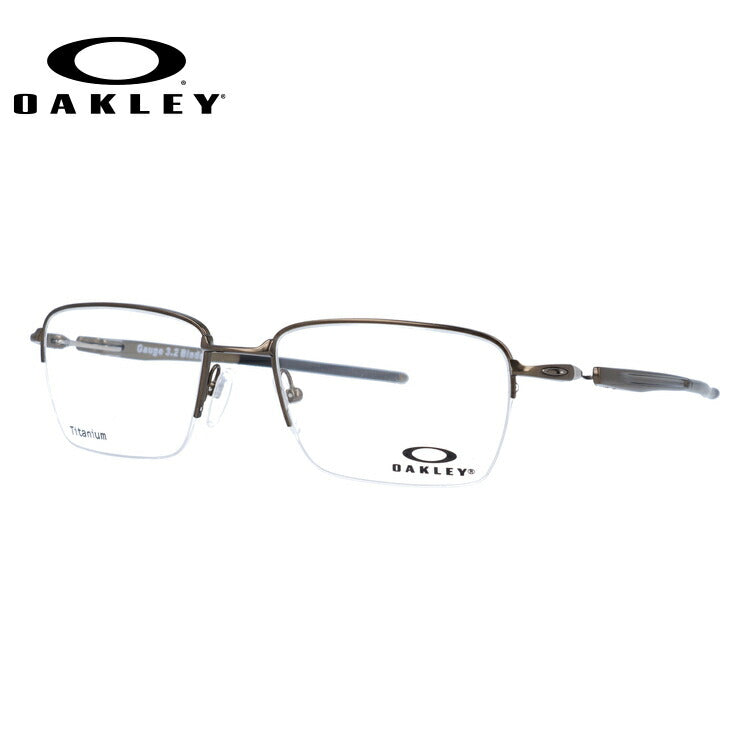 オークリー 眼鏡 フレーム OAKLEY メガネ GAUGE 3.2 BLADE ガレージ3.2ブレード OX5128-0252 52 レギュラーフィット(調整可能ノーズパッド) スクエア型 メンズ レディース 度付き 度なし 伊達 ダテ めがね 老眼鏡 サングラス