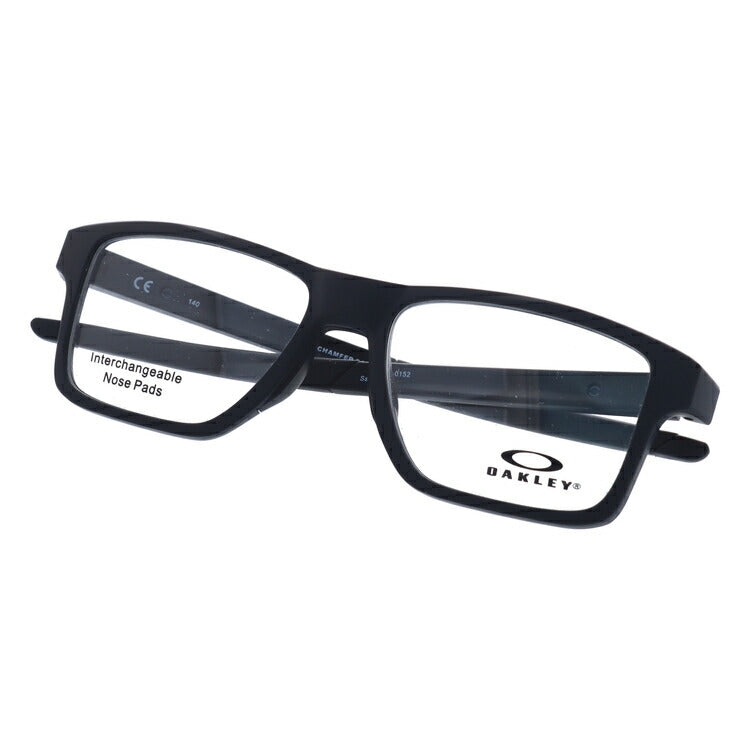 オークリー 眼鏡 フレーム OAKLEY メガネ CHAMFER SQUARED シャンファースクエア OX8143-0152 52 TrueBridge(4種ノーズパッド付) スクエア型 スポーツ メンズ レディース 度付き 度なし 伊達 ダテ めがね 老眼鏡 サングラス ラッピング無料