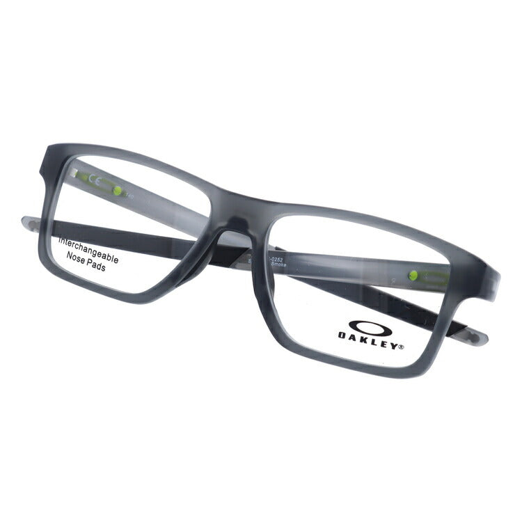 オークリー 眼鏡 フレーム OAKLEY メガネ CHAMFER SQUARED シャンファースクエア OX8143-0252 52 TrueBridge(4種ノーズパッド付) スクエア型 スポーツ メンズ レディース 度付き 度なし 伊達 ダテ めがね 老眼鏡 サングラス ラッピング無料
