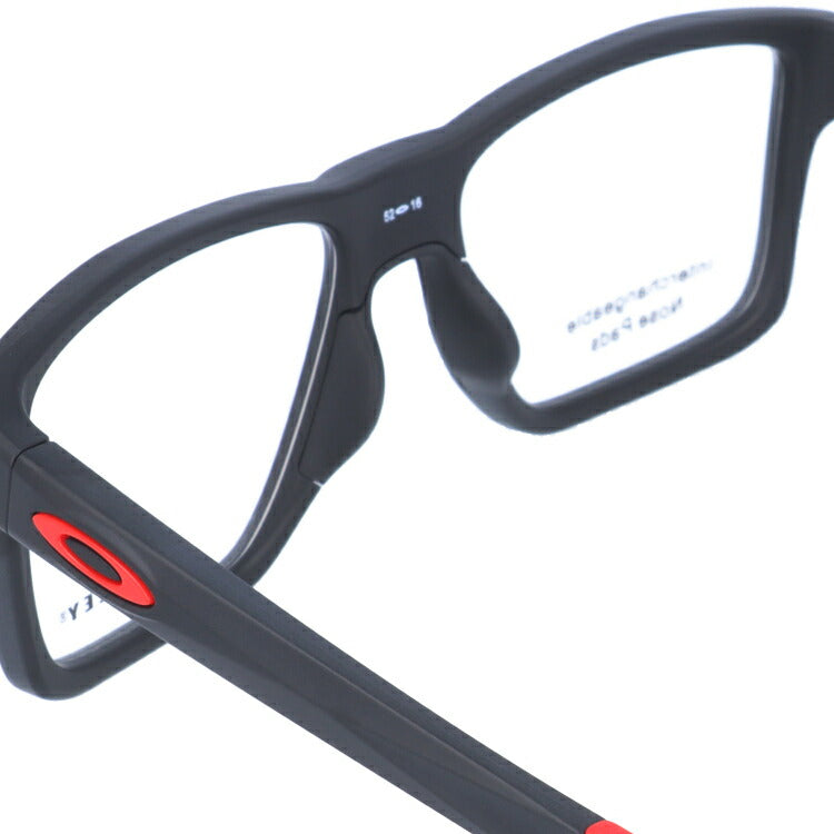 オークリー 眼鏡 フレーム OAKLEY メガネ CHAMFER SQUARED シャンファースクエア OX8143-0552 52 TrueBridge(4種ノーズパッド付) スクエア型 スポーツ メンズ レディース 度付き 度なし 伊達 ダテ めがね 老眼鏡 サングラス ラッピング無料