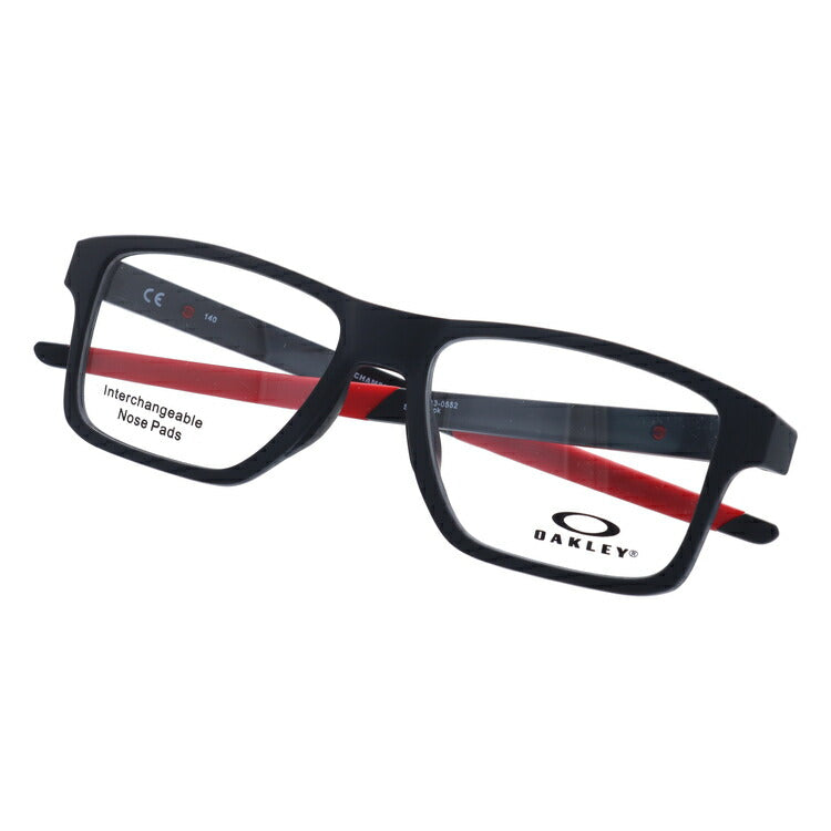 オークリー 眼鏡 フレーム OAKLEY メガネ CHAMFER SQUARED シャンファースクエア OX8143-0552 52 TrueBridge(4種ノーズパッド付) スクエア型 スポーツ メンズ レディース 度付き 度なし 伊達 ダテ めがね 老眼鏡 サングラス ラッピング無料
