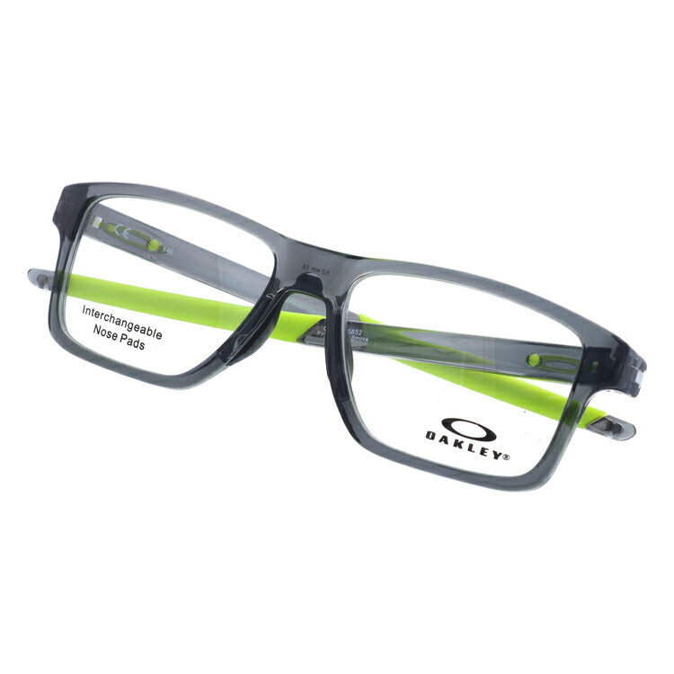 オークリー 眼鏡 フレーム OAKLEY メガネ CHAMFER SQUARED シャンファースクエア OX8143-0652 52 TrueBridge(4種ノーズパッド付) スクエア型 スポーツ メンズ レディース 度付き 度なし 伊達 ダテ めがね 老眼鏡 サングラス ラッピング無料