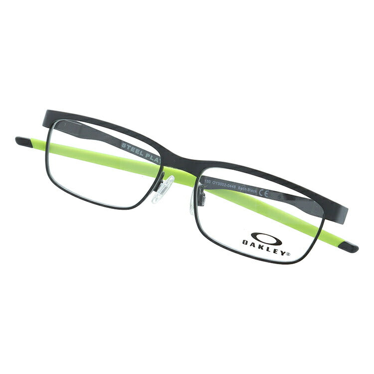 【キッズ・ジュニア用】オークリー 眼鏡 フレーム OAKLEY メガネ STEEL PLATE XS スチールプレートXS OY3002-0448 48 レギュラーフィット(調整可能ノーズパッド) スクエア型 子供 ユース 度付き 度なし 伊達 ダテ めがね 老眼鏡 ラッピング無料