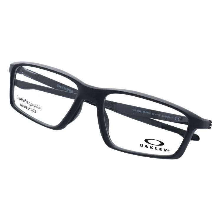 オークリー 眼鏡 フレーム OAKLEY メガネ CHAMBER チェンバー OX8138-0153 53 TrueBridge(4種ノーズパッド付) スクエア型 スポーツ メンズ レディース 度付き 度なし 伊達 ダテ めがね 老眼鏡 サングラス ラッピング無料