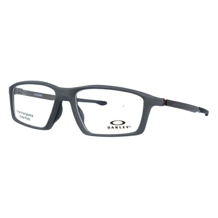 オークリー 眼鏡 フレーム OAKLEY メガネ CHAMBER チェンバー OX8138-0255 55 TrueBridge(4種ノーズパッド付) スクエア型 スポーツ メンズ レディース 度付き 度なし 伊達 ダテ めがね 老眼鏡 サングラス ラッピング無料