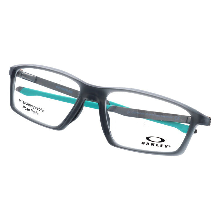 オークリー 眼鏡 フレーム OAKLEY メガネ CHAMBER チェンバー OX8138-0455 55 TrueBridge(4種ノーズパッド付) スクエア型 スポーツ メンズ レディース 度付き 度なし 伊達 ダテ めがね 老眼鏡 サングラス ラッピング無料