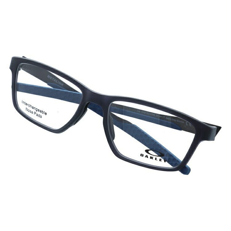 オークリー 眼鏡 フレーム OAKLEY メガネ METALINK メタリンク OX8153-0753 53 レギュラーフィット スクエア型 スポーツ メンズ レディース 度付き 度なし 伊達 ダテ めがね 老眼鏡 サングラス ラッピング無料