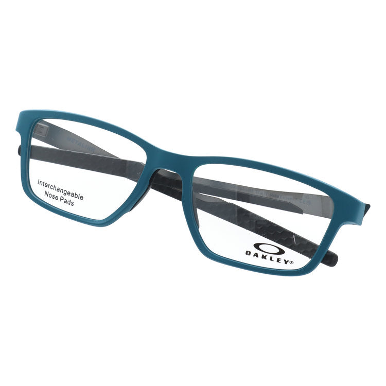 【選べる15色 ライトカラーレンズ】オークリー メガネフレーム メタリンク 伊達メガネ アジアンフィット OAKLEY METALINK OX8153-1255 55サイズ スクエア型 ユニセックス メンズ レディース【海外正規品】